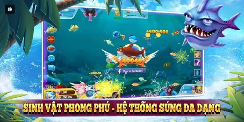 Chơi bắn cá King với hơn 30 loài sinh vật biển trên điện thoại hoặc laptop